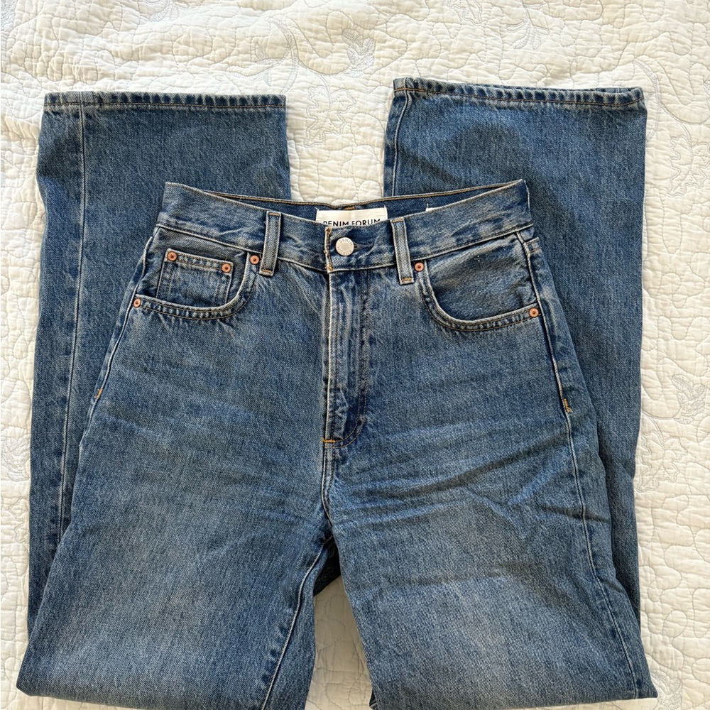 Denim Forum Blue High-Rise Jeans